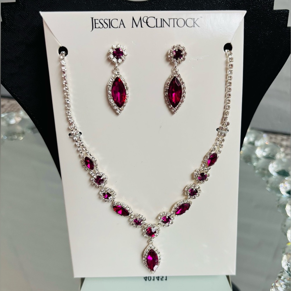 Jessica McClintock Necklace & Earring Set